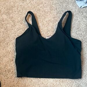 Black Cropped Tank Top